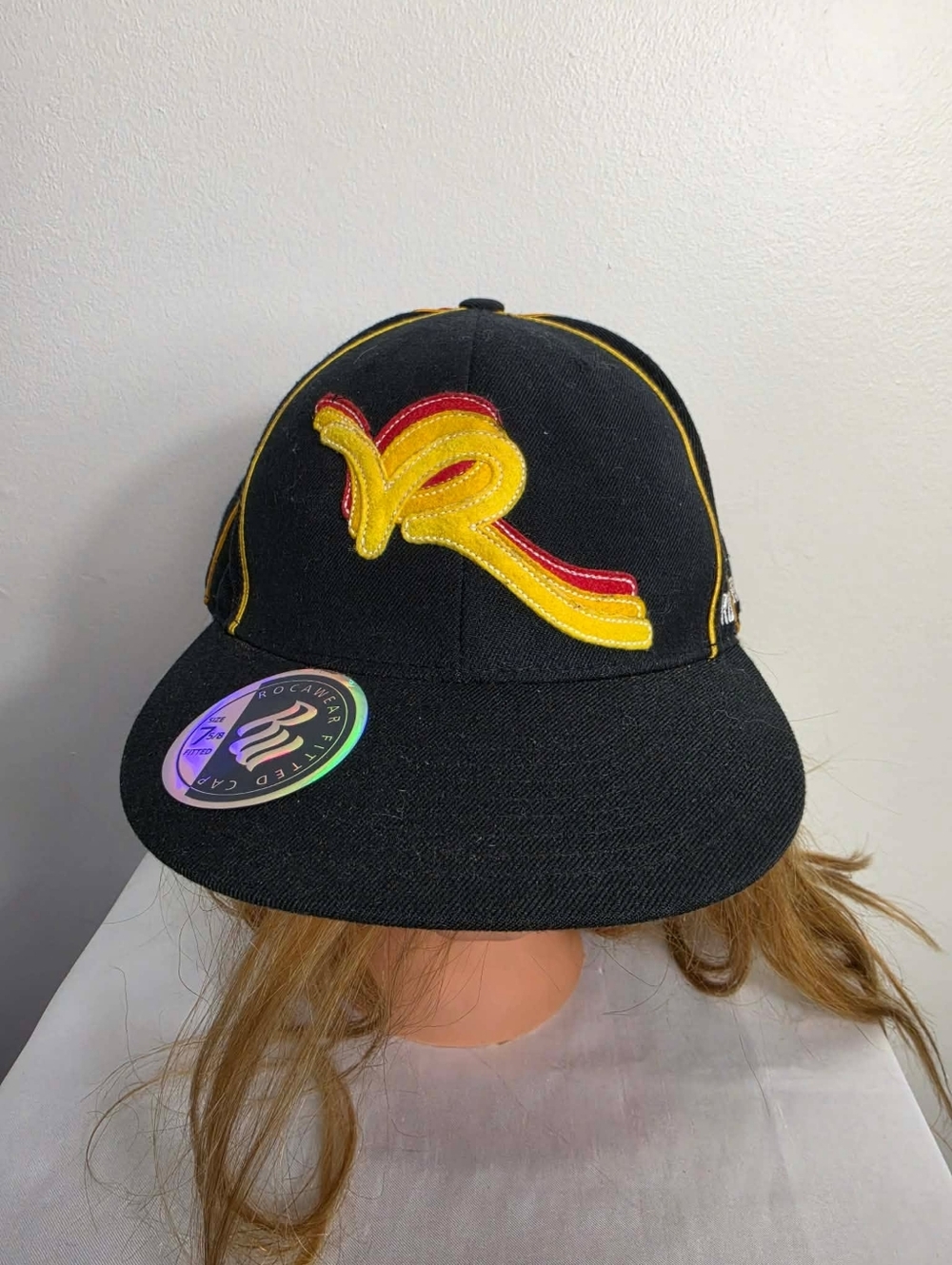Rocawear Black Cap with Yellow & Red Logo